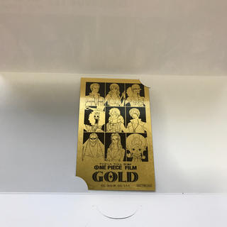 ワンピース　フィルム　ゴールド　金箔カード(その他)