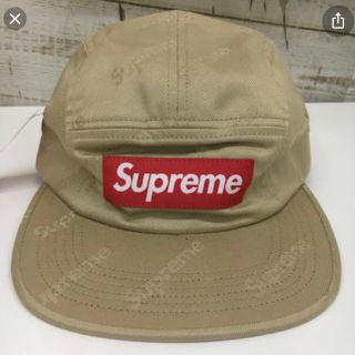 シュプリーム(Supreme)のSupreme twill camp cap logo ベージュ キャップ(キャップ)