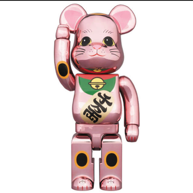 MEDICOM TOY(メディコムトイ)のBE@RBRICK 招き猫 桃金メッキ 1000％ 2 エンタメ/ホビーのおもちゃ/ぬいぐるみ(キャラクターグッズ)の商品写真