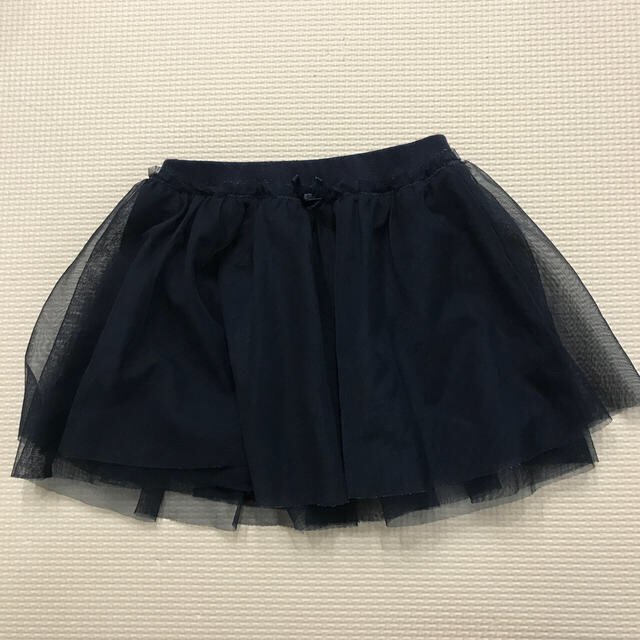 UNIQLO(ユニクロ)のUNIQLO チュールスカート　ネイビー　80 キッズ/ベビー/マタニティのベビー服(~85cm)(スカート)の商品写真