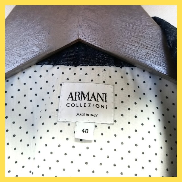 ARMANI COLLEZIONI(アルマーニ コレツィオーニ)のARMANI　デニムジャケット レディースのジャケット/アウター(Gジャン/デニムジャケット)の商品写真