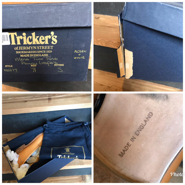 Trickers(トリッカーズ)のトリッカーズ コンビローファー UK7 25cm 超美品 メンズの靴/シューズ(スリッポン/モカシン)の商品写真