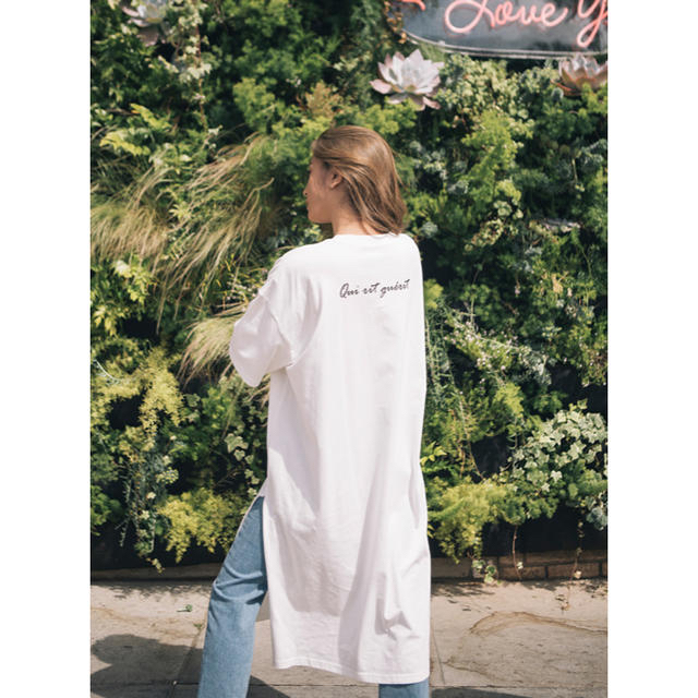 GRL バックロゴ入りルーズTシャツワンピースの通販 by n バックロゴ入りルーズTシャツワンピース