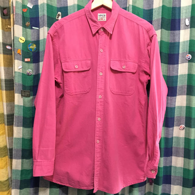 Levi S Levis 綿100 シャツ ショッキングピンク 日本製 Used 古着の通販 By フリマリフ リーバイスならラクマ