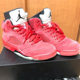 ナイキ(NIKE)のAJ5 red swead 28cm(スニーカー)