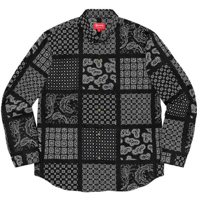 Supreme Paisley Grid Shirt Large