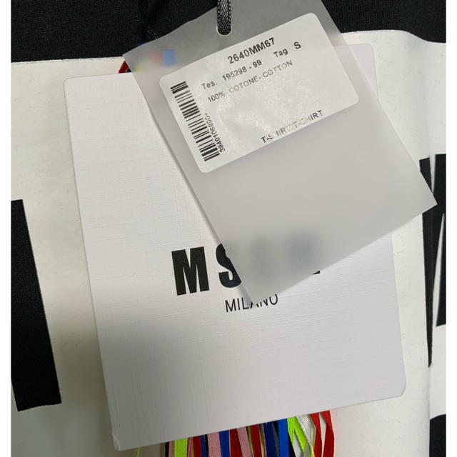 MSGM(エムエスジイエム)のMSGM Tシャツ　ブラック　Sサイズ メンズのトップス(Tシャツ/カットソー(半袖/袖なし))の商品写真