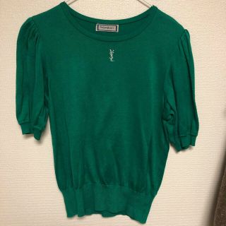 サンローラン(Saint Laurent)のYSL パフスリーブ　トップス(Tシャツ(半袖/袖なし))