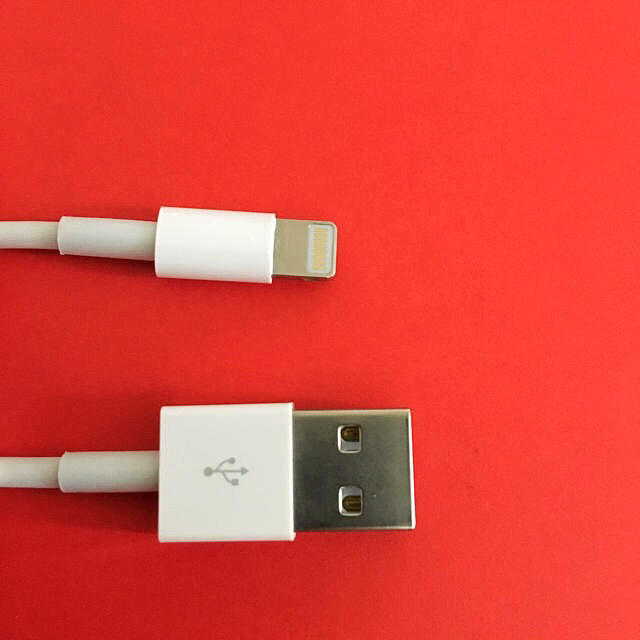 iPhone(アイフォーン)のlightning cable iPhone ライトニングケーブル 2m 1本 スマホ/家電/カメラのスマートフォン/携帯電話(バッテリー/充電器)の商品写真