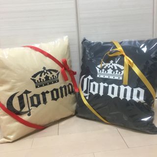 コロナ(コロナ)のころん様専用！コロナビール　非売品クッション2個セット❣️(アルコールグッズ)