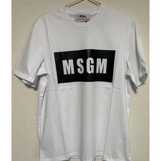 エムエスジイエム(MSGM)のMSGM Tシャツ　ホワイト　Sサイズ(Tシャツ/カットソー(半袖/袖なし))