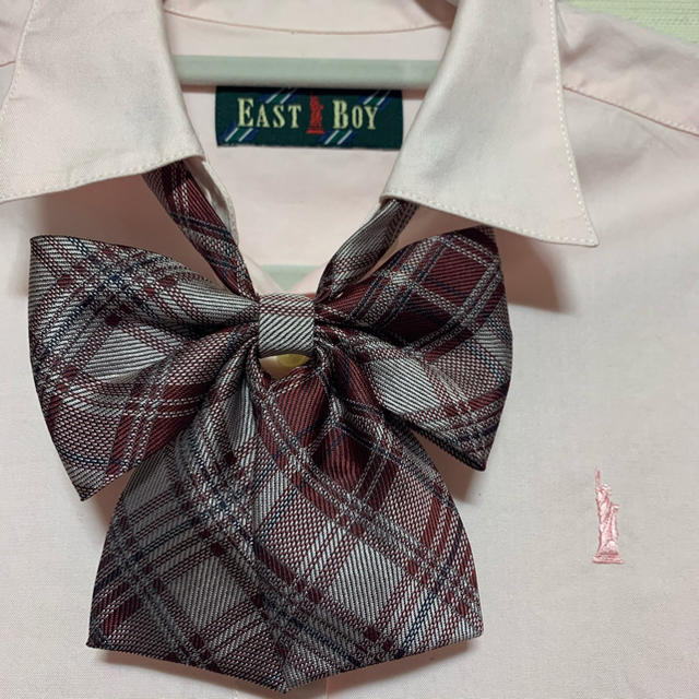 EASTBOY(イーストボーイ)の☆EAST BOY☆ピンクブラウス シャツ 13号サイズ　 レディースのトップス(シャツ/ブラウス(長袖/七分))の商品写真