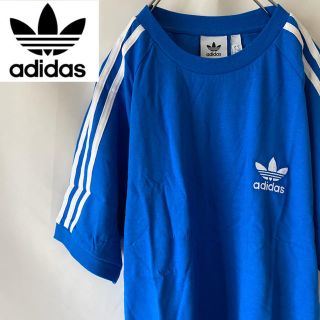 アディダス(adidas)の【新品】adidas アディダス Tシャツ M ブルー(Tシャツ/カットソー(半袖/袖なし))