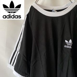 アディダス(adidas)の【新品】アディダス Tシャツ 黒 M(Tシャツ/カットソー(半袖/袖なし))