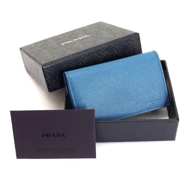 PRADA - PRADA サフィアーノ カードケース 名刺入れ コバルトブルー A2430 の通販 by chouporte's shop