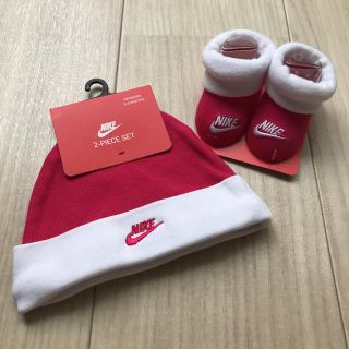 ナイキ(NIKE)の【新品未使用】NIKE ナイキ　ベビー　帽子&靴下　セット(靴下/タイツ)