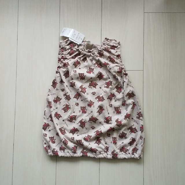 西松屋(ニシマツヤ)のキッズ ノースリーブ 100cm キッズ/ベビー/マタニティのキッズ服女の子用(90cm~)(Tシャツ/カットソー)の商品写真