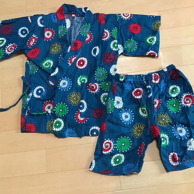 aya.co様専用　甚平120センチ キッズ/ベビー/マタニティのキッズ服男の子用(90cm~)(甚平/浴衣)の商品写真