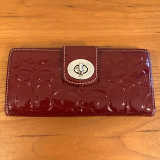 コーチ(COACH)のcoach エナメル　長財布(財布)