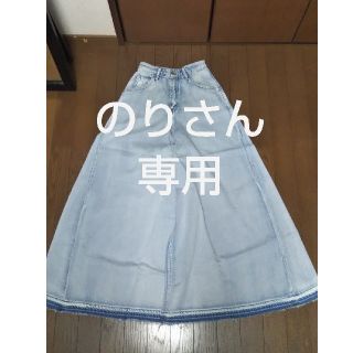 リエンダ(rienda)のrienda，リエンダワイドフレアジャストウエスト DENIM powerパンツ(デニム/ジーンズ)