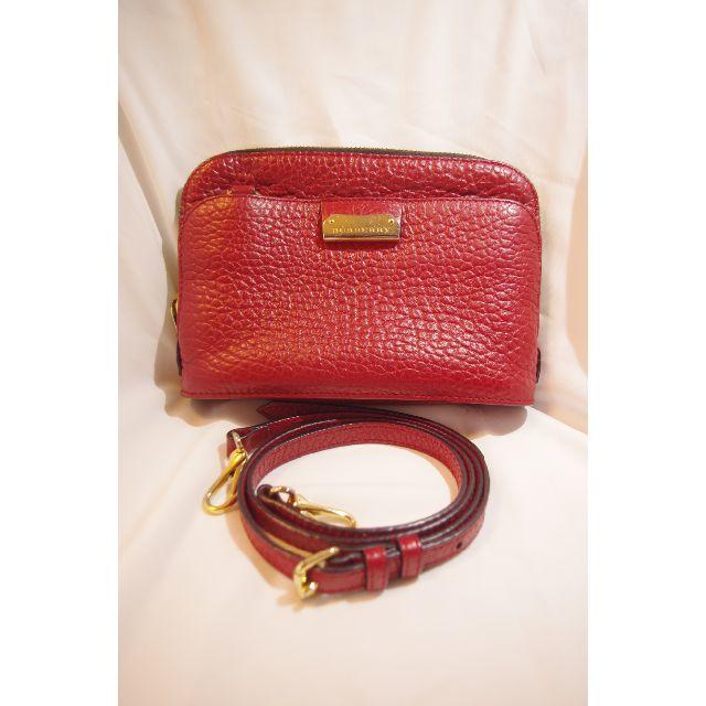 BURBERRY - Burberry バーバリー ショルダーバッグ　赤