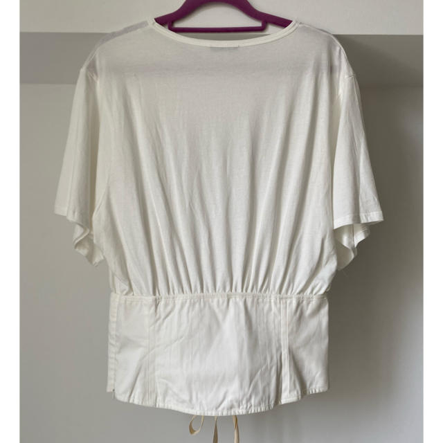 ZARA(ザラ)のZARA ザラ コルセット Tシャツ ホワイト レディースのトップス(Tシャツ(半袖/袖なし))の商品写真