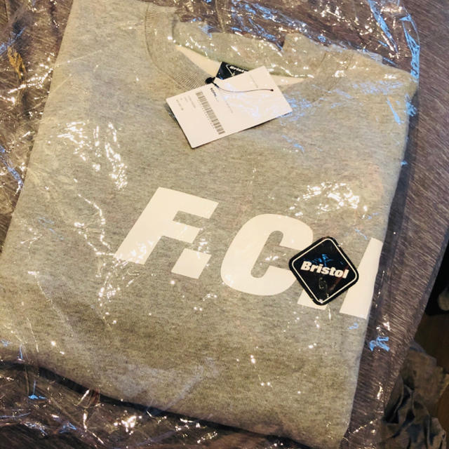 F.C.R.B. STRADDLE LOGO CREW NECK SWEAT