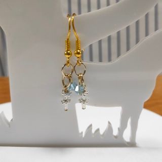 はなび ピアス  light blue(ピアス)