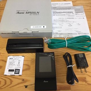 エヌイーシー(NEC)の 値下NEC Aterm MR05LN 3Bクレードルセット PA-MS05LN(その他)