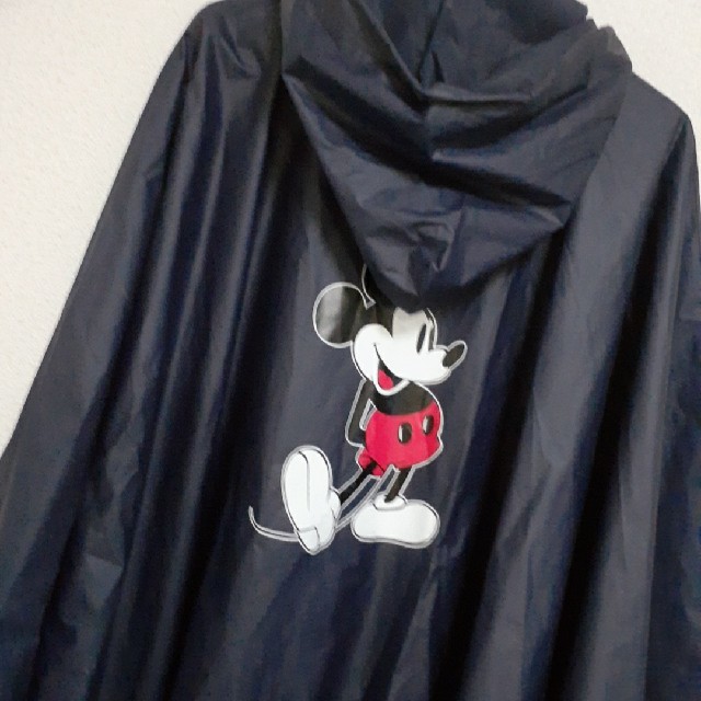 Disney(ディズニー)のディズニー ミッキー レインコート ネイビー M レディースのファッション小物(レインコート)の商品写真