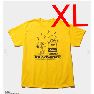 フラグメント(FRAGMENT)のTHE CONVENI フラグメントfragment ピーナッツ　黄XL(Tシャツ/カットソー(半袖/袖なし))