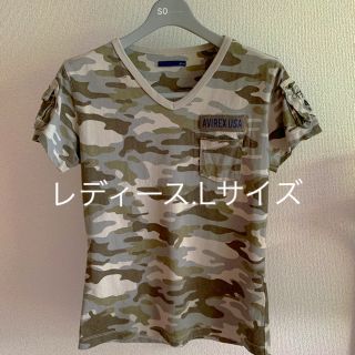 アヴィレックス(AVIREX)のAVIREX.Tシャツ レディース(L)(Tシャツ(半袖/袖なし))