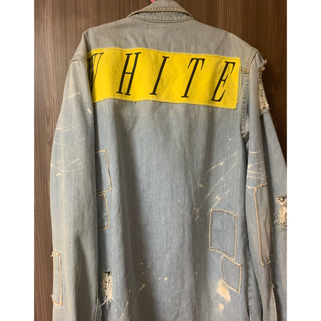 OFF-WHITE(オフホワイト)のguernika様専用off-white デニムジャケット メンズのジャケット/アウター(Gジャン/デニムジャケット)の商品写真