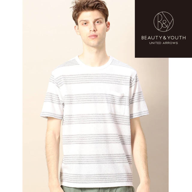 BEAUTY&YOUTH UNITED ARROWS(ビューティアンドユースユナイテッドアローズ)のBEAUTY&YOUTH Tシャツ ユナイテッドアローズ パイル地 ポケット付き メンズのトップス(Tシャツ/カットソー(半袖/袖なし))の商品写真