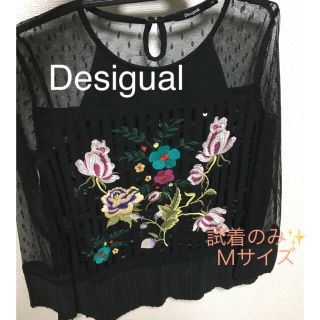 デシグアル(DESIGUAL)の美品✨タグなし　Mサイズ　デシグアル　試着のみの美品です♪ 大幅お値下げ‼️(カットソー(長袖/七分))