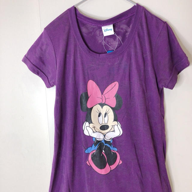 Disney(ディズニー)のディズニー⭐︎新品⭐︎ミニーTシャツ⭐︎パープル レディースのトップス(Tシャツ(半袖/袖なし))の商品写真