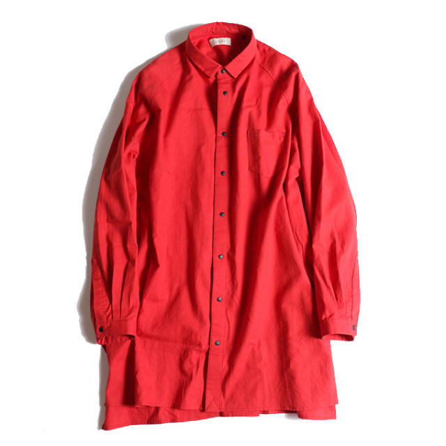 JieDa C/W OVER SHIRT RED 1 - シャツ