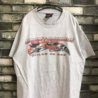 ハーレーダビッドソン(Harley Davidson)の【古着　ハーレー】Harley Davidson Tシャツ　サイズM グレー(Tシャツ/カットソー(半袖/袖なし))