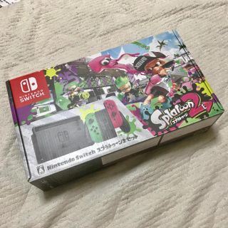 ニンテンドースイッチ(Nintendo Switch)の【美品】Nintendo Switch スプラトゥーン2セット(家庭用ゲーム機本体)