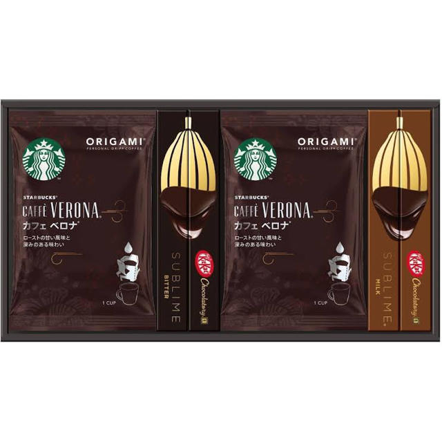 Starbucks Coffee(スターバックスコーヒー)の【送料無料】スターバックス ギフト スイートモーメント キットカットコラボ商品 食品/飲料/酒の飲料(コーヒー)の商品写真