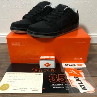 ナイキ(NIKE)の27cm NIKE DUNK SB LOW Atlas 35MM Black(スニーカー)