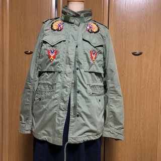 デニムアンドサプライラルフローレン ミリタリージャケット(レディース