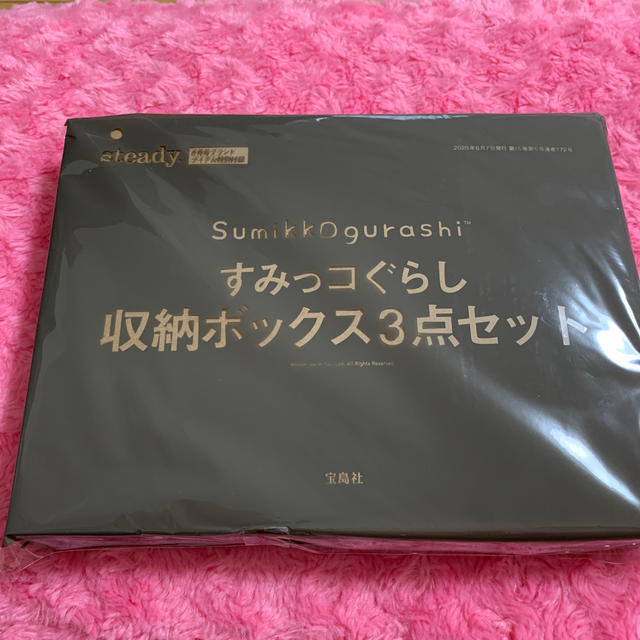 steady６月号 付録 すみっコぐらし 収納ボックス3点セット インテリア/住まい/日用品のインテリア小物(小物入れ)の商品写真