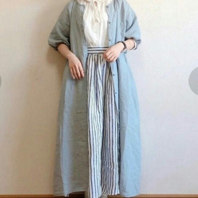 SM2(サマンサモスモス)のSM2　リトアニアリネンギャザースカート　新品 レディースのスカート(ロングスカート)の商品写真