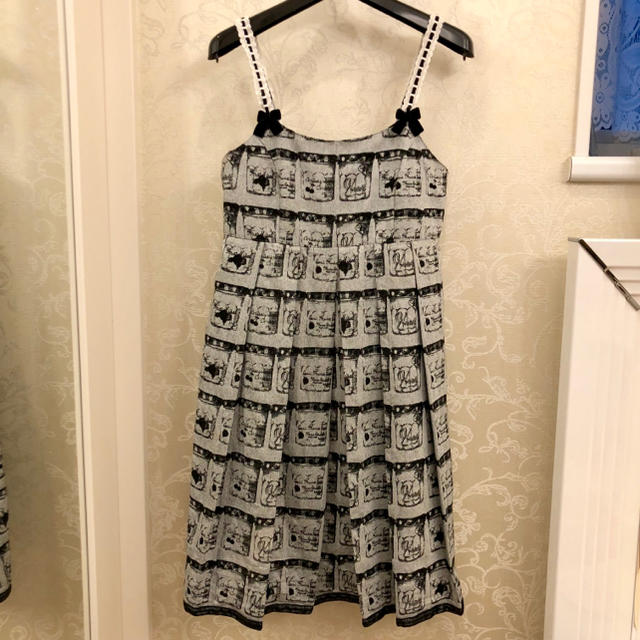 割引クーポン Emily Temple グレーブラック ジャム瓶 ワンピース Cute Temple Emily 美品 - cute ひざ丈ワンピース 割引クーポン Emily Temple グレーブラック ジャム瓶 ワンピース Cute Temple Emily 美品 - cute ひざ丈ワンピース