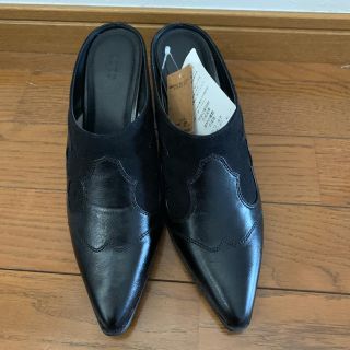 オゾック(OZOC)のMsize 黒い靴 ozoc オゾック(ハイヒール/パンプス)