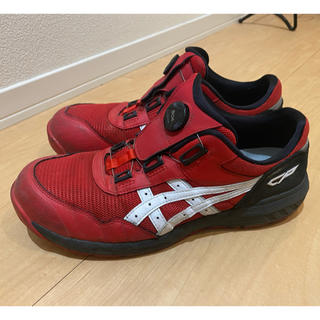 アシックス(asics)のアシックス　安全靴　CP209 boa レッド(その他)