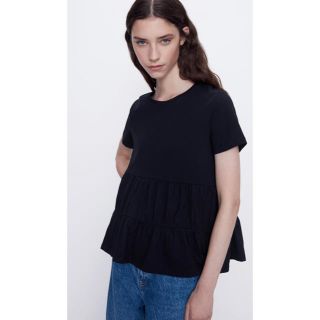 ザラ(ZARA)のZARA  フリルTシャツ(Tシャツ(半袖/袖なし))