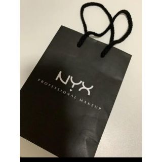 エヌワイエックス(NYX)の　ショップ袋　NYX 紙袋　ミニ　黒(ショップ袋)