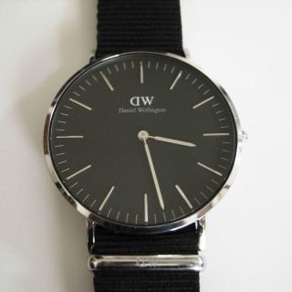 ダニエルウェリントン(Daniel Wellington)のダニエルウェリントン クラシック ブラック コーンウォール/シルバー 40mm(腕時計(アナログ))